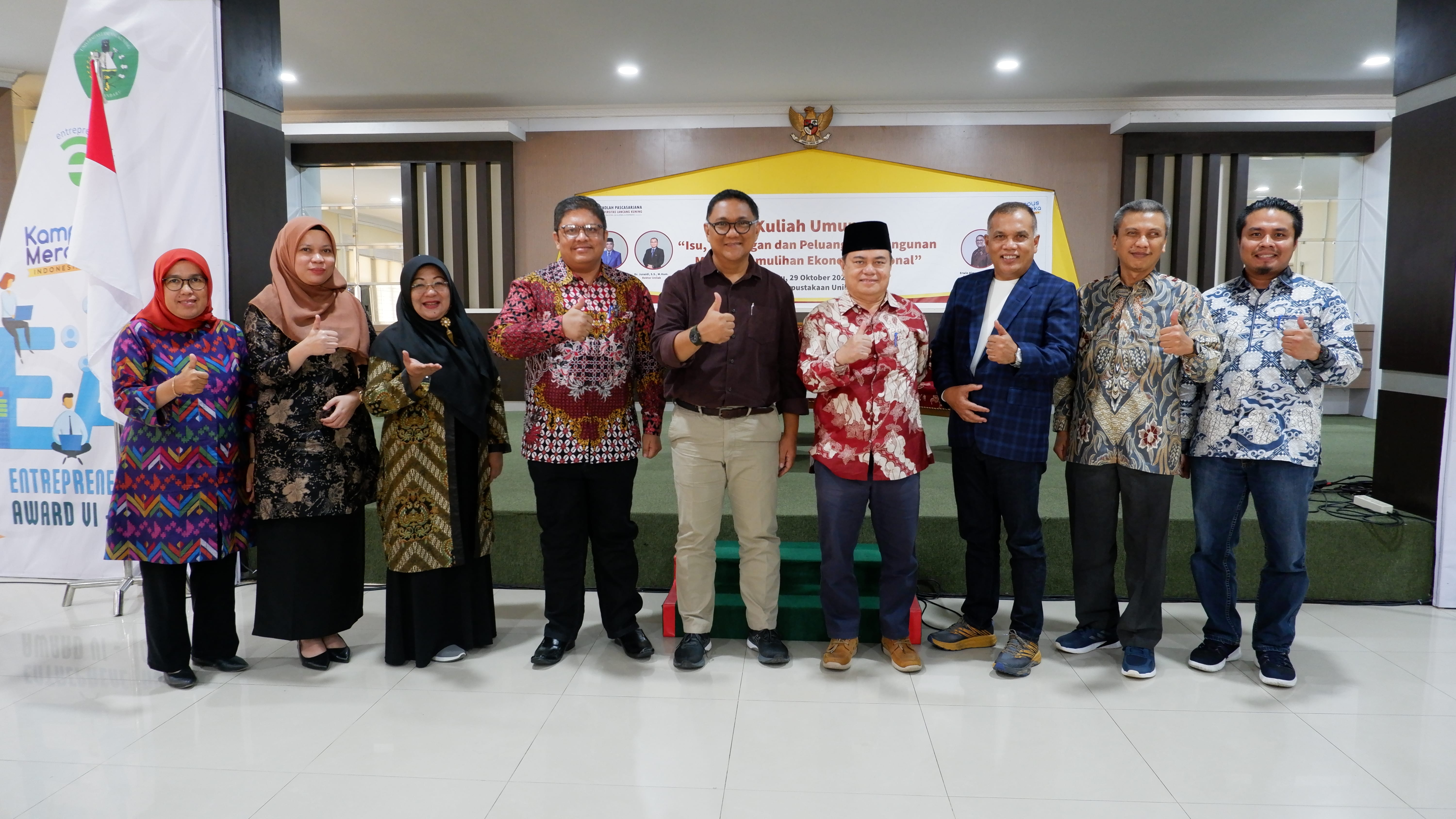 Staf Ahli Menteri Menteri PPN/Ka Bappenas Beri Kuliah Umum di Unilak
