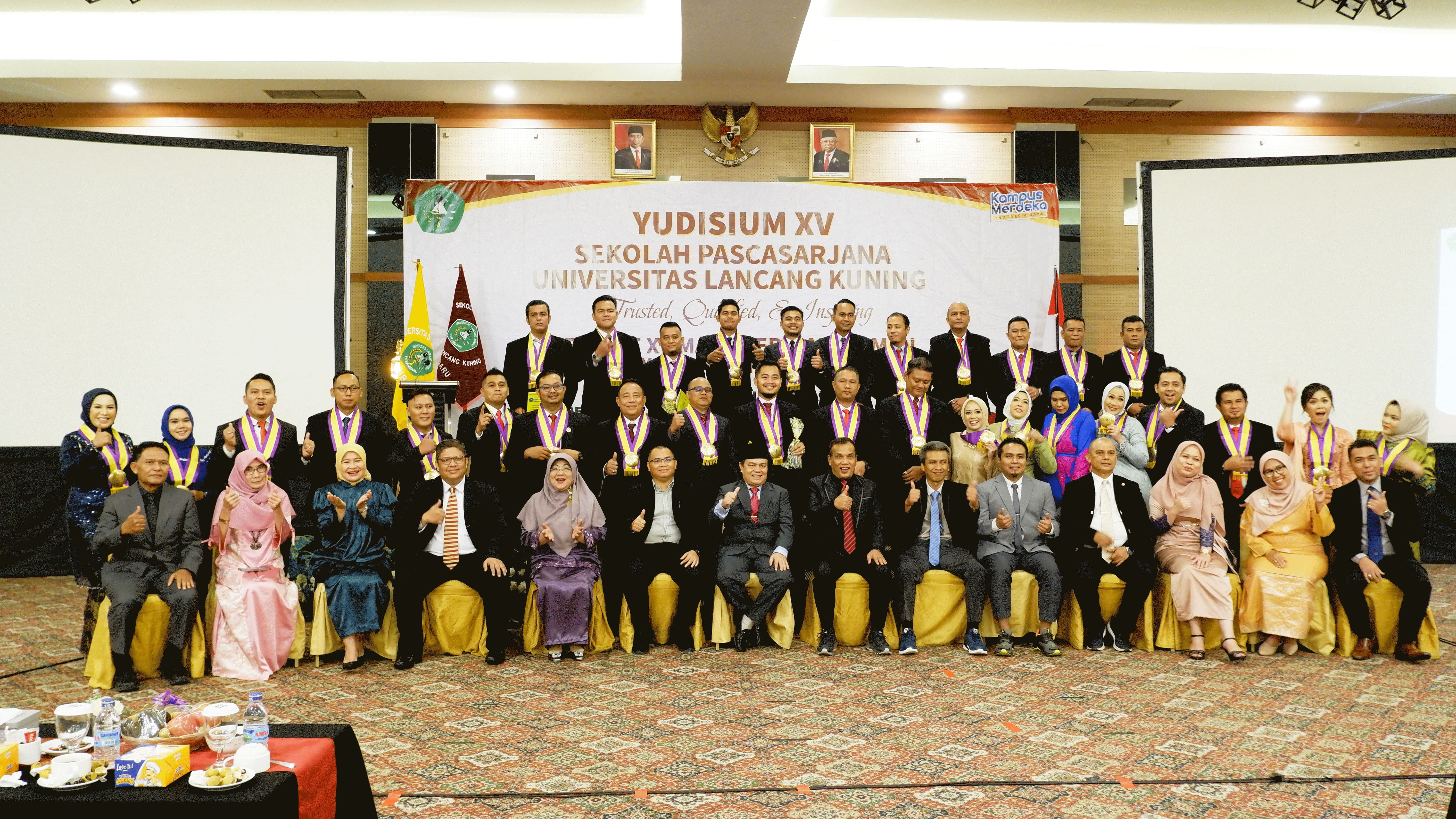 Gelar Yudisium ke XV Sekolah Pascasarjana Unilak Bersinergi Mewujudkan Unilak Unggul 2030