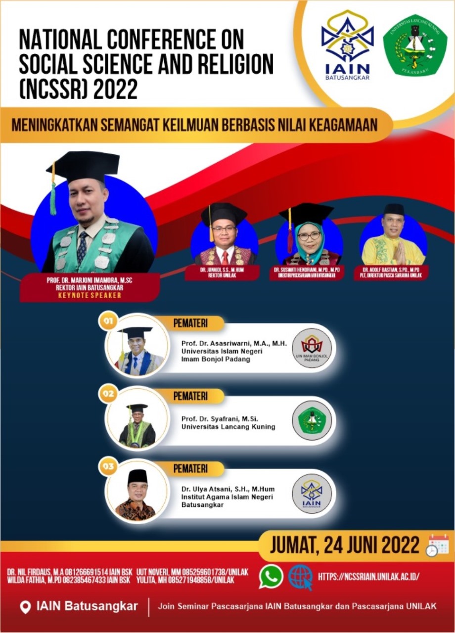 National Conference on Social, Science, and Religion (NCSSR) 2022
