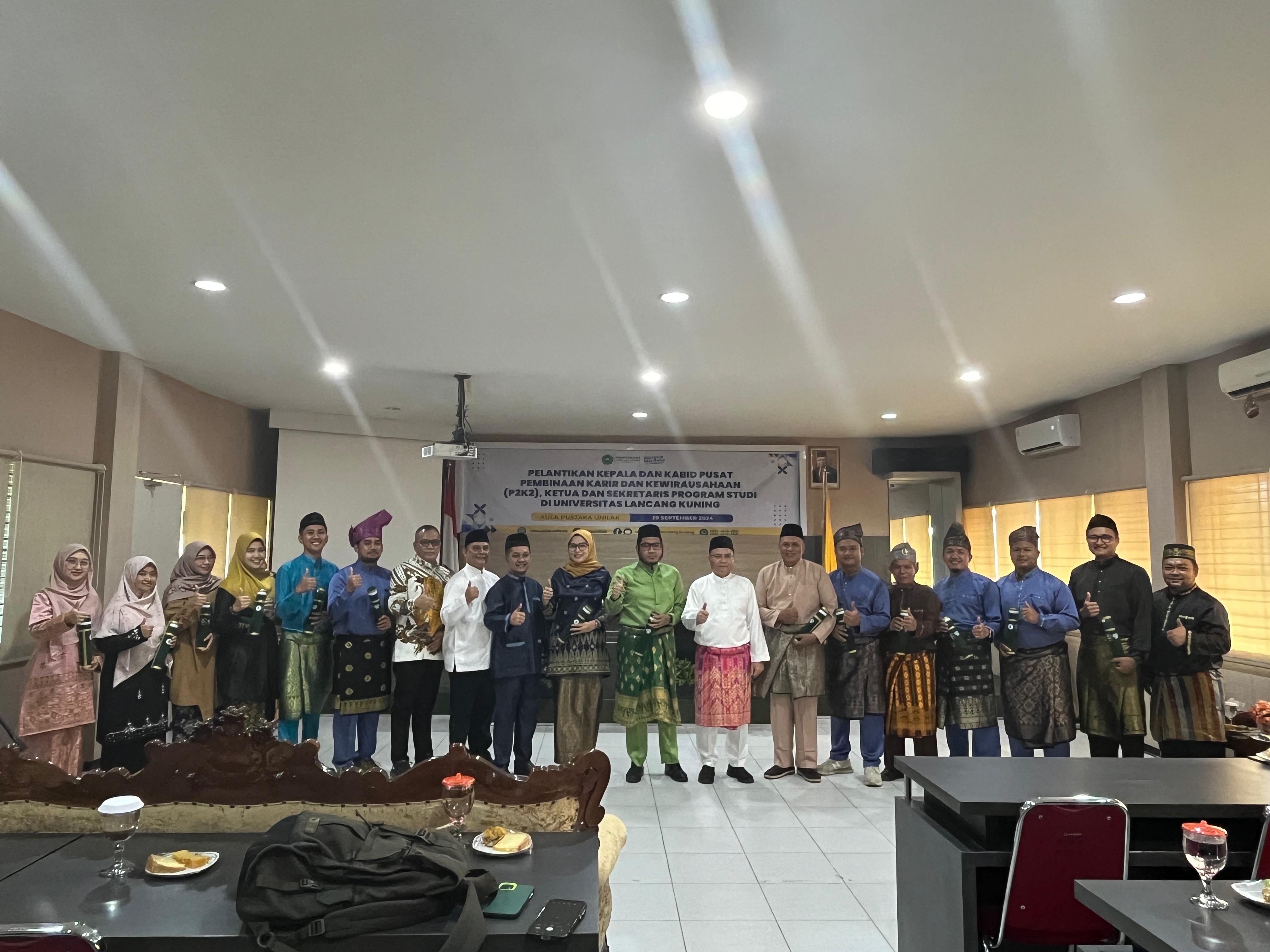 Kegiatan Pelantikan Ketua P2K2, Kabid, dan Pimpinan Prodi di Lingkungan UNILAK